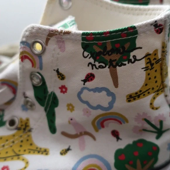 Converse White High-Top Sneakers with animal print - Picture 2 of 6